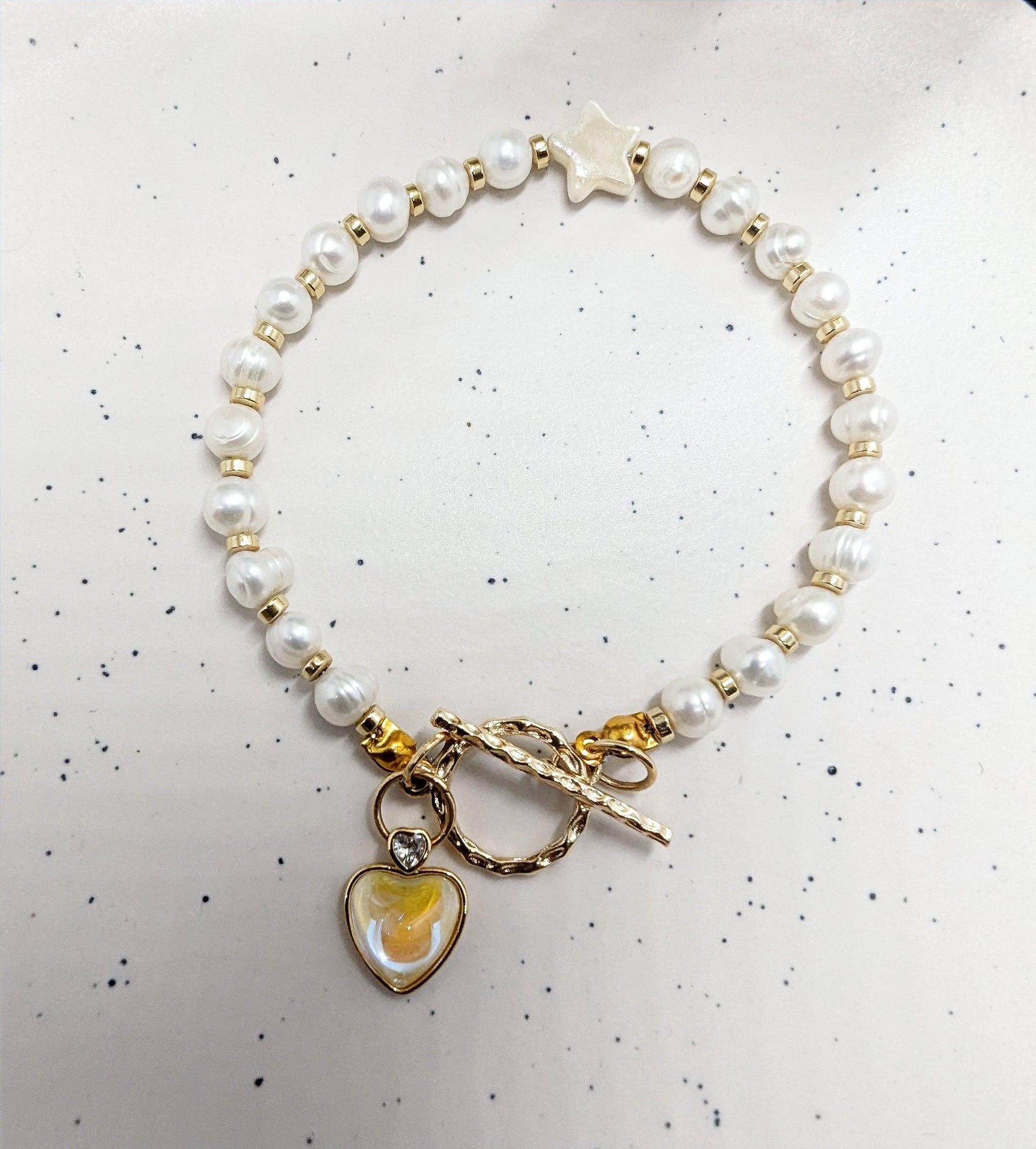 Freshwater Pearl Charm Bracelet 'Tiffany' image 2