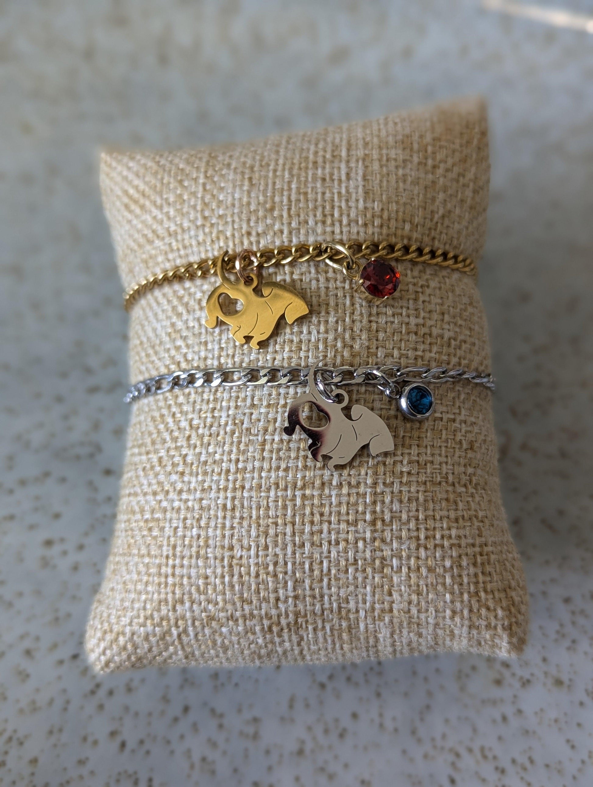 Dachshund Birthstone Charm Bracelet image 0