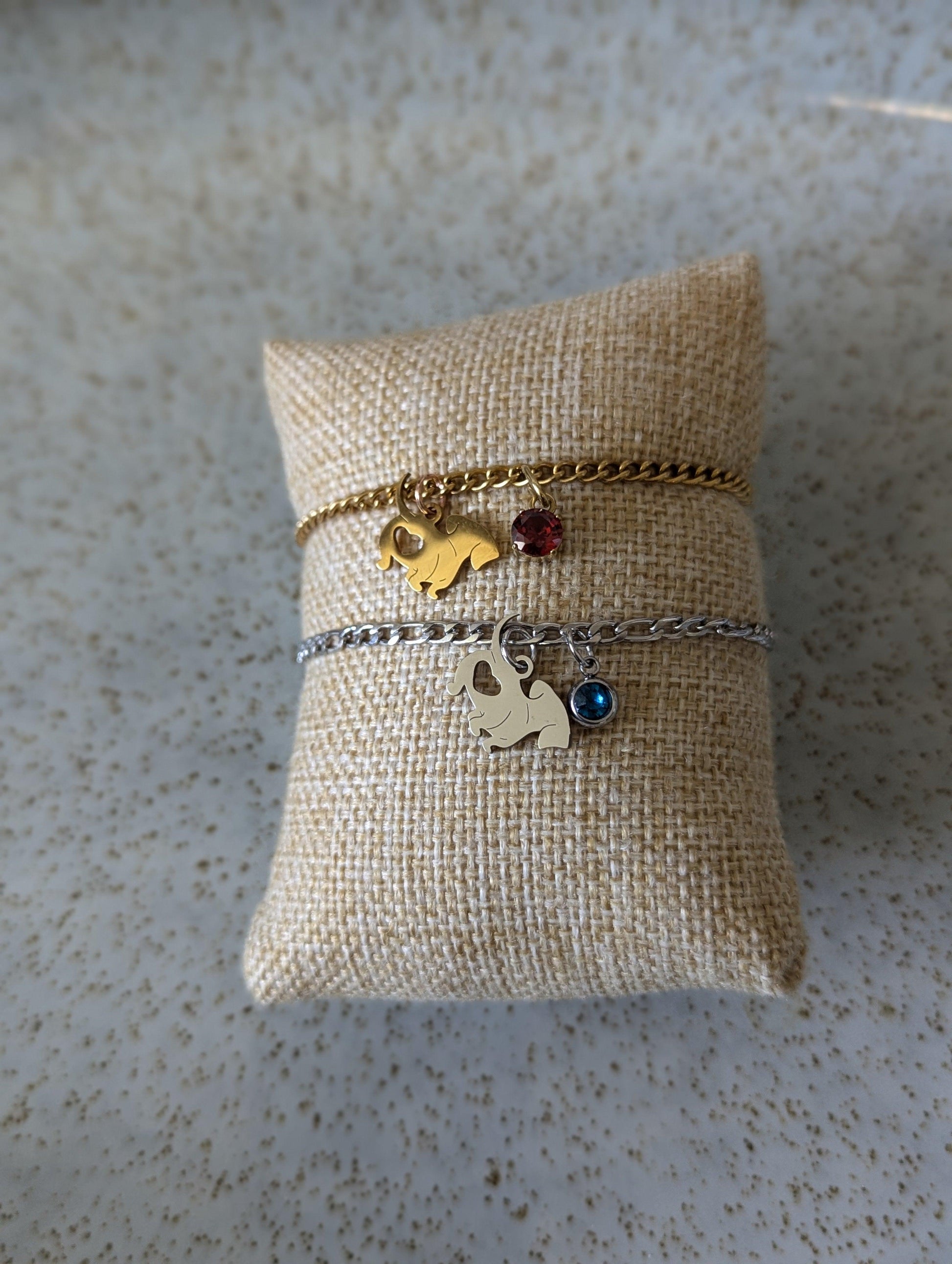 Dachshund Birthstone Charm Bracelet image 3