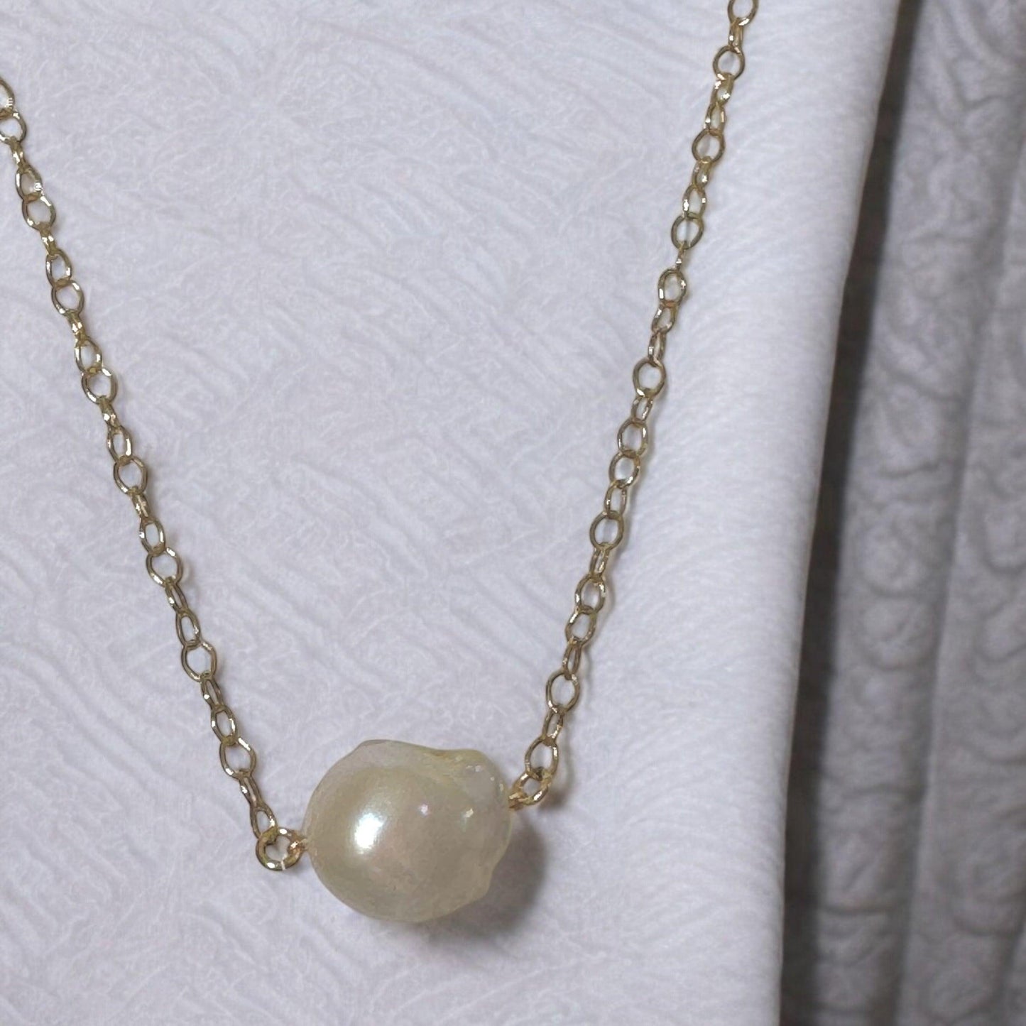 Baroque Freshwater Pearl 18K gold-filled necklace