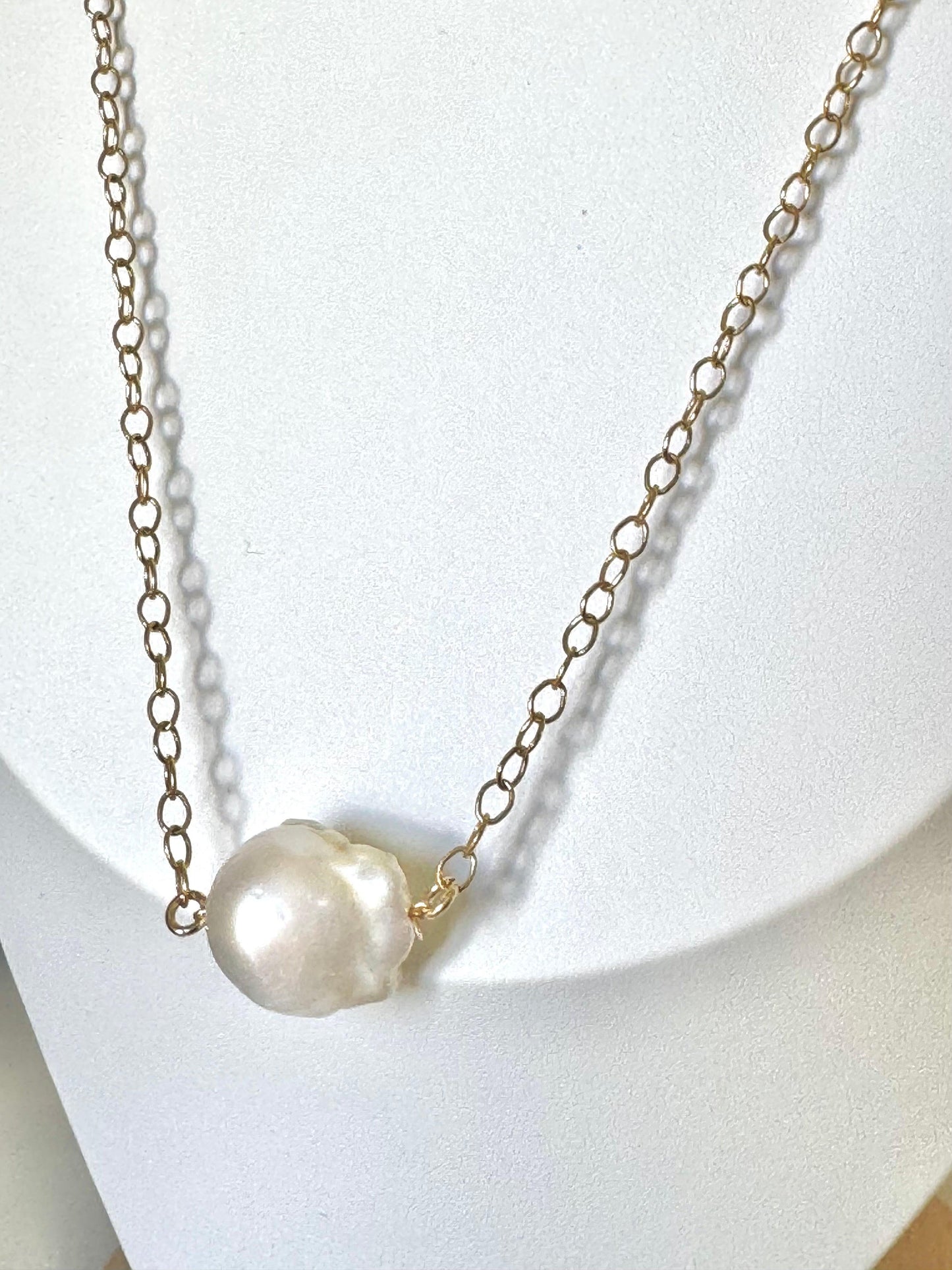 Baroque Freshwater Pearl 18K gold-filled necklace
