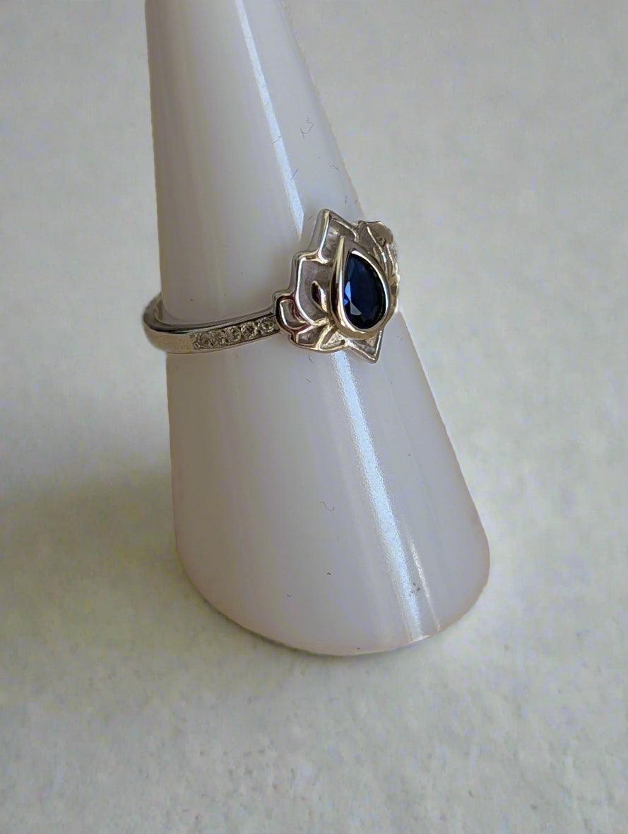 Lotus Ring Sterling Silver image 1