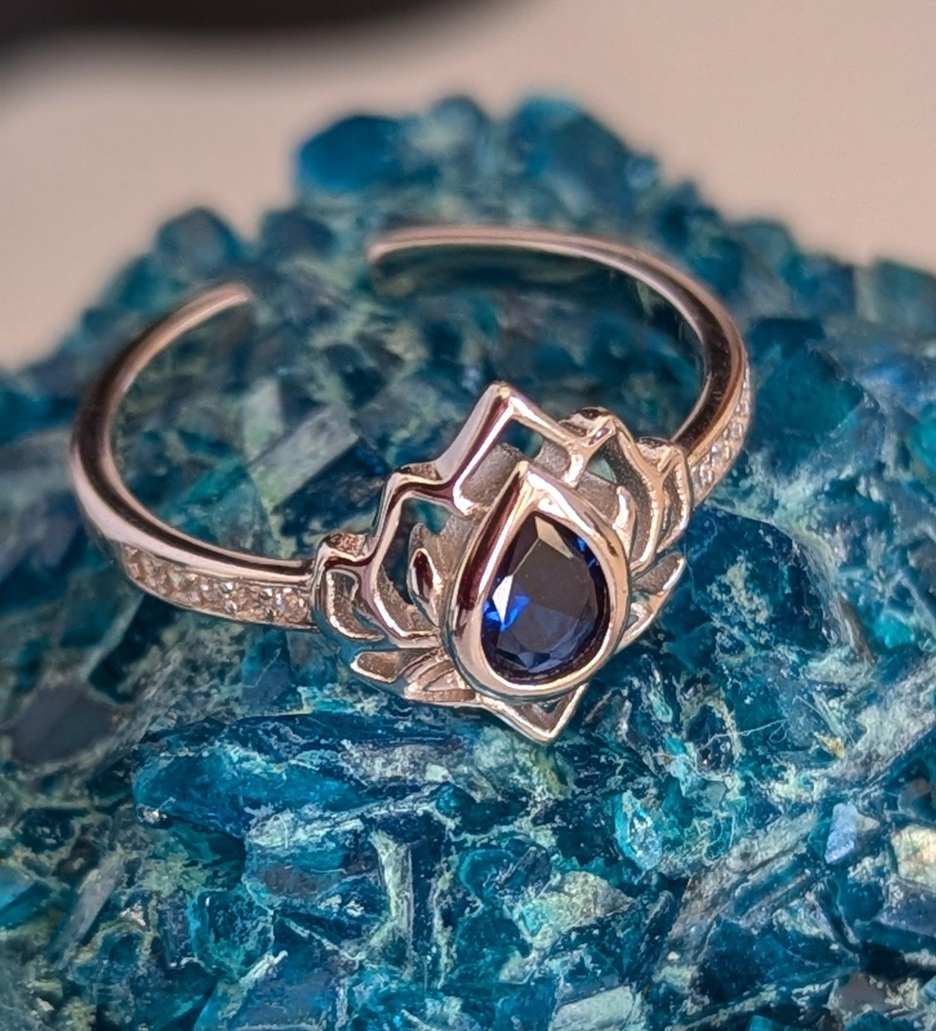 Lotus Ring Sterling Silver image 2